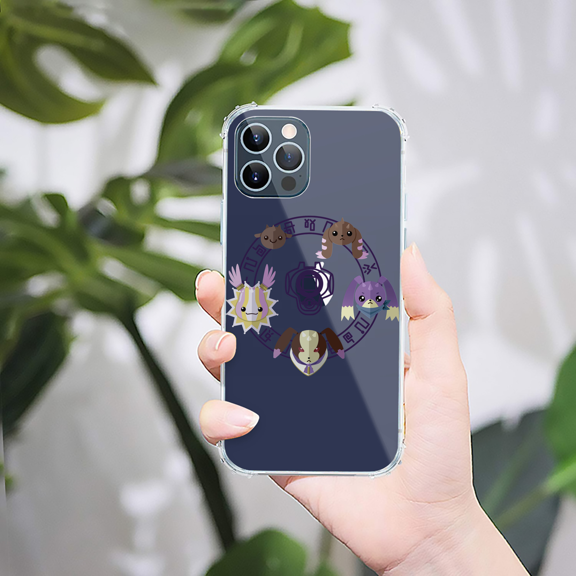 （画像用） Digimon デジタルモンスター/デジモン 【iPhone 12シリーズ対応】透明スマホケース（クリアソフトケース）